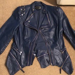 Navy blue jacket with studs
